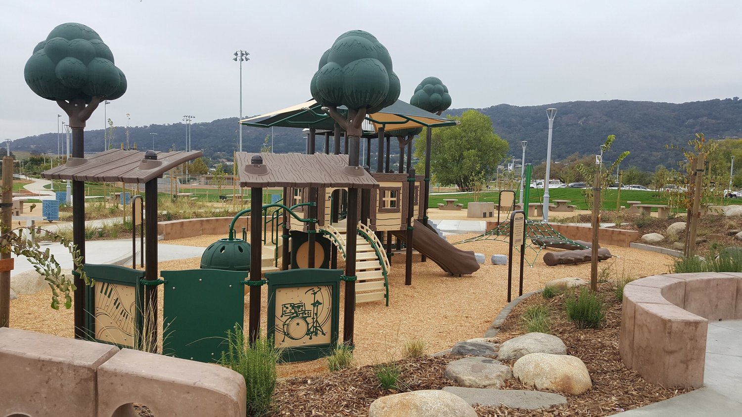 Commercial playground installation